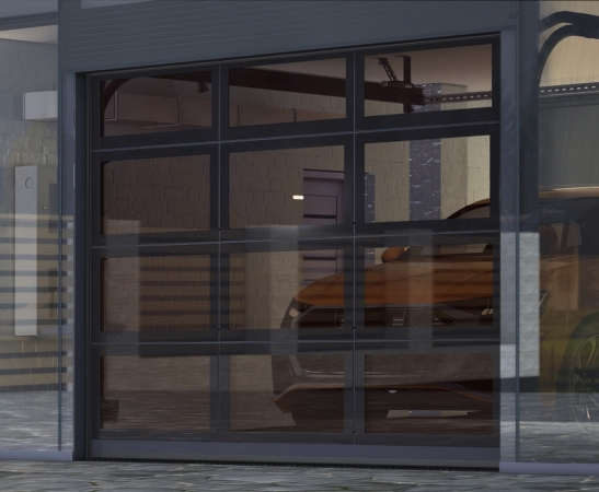 Панорамные ворота Алютех AluPro в Каневской