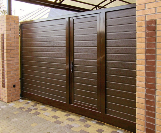 Ворота с калиткой в Каневской