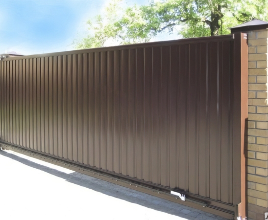 Ворота из профнастила в Каневской