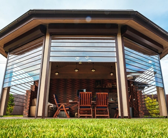 Прозрачные рольставни в Каневской