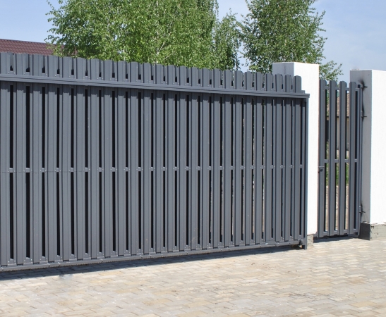 Ворота из штакетника в Каневской